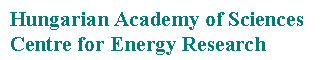 Hungarian Academy of Sciences, Centre for Energy Research